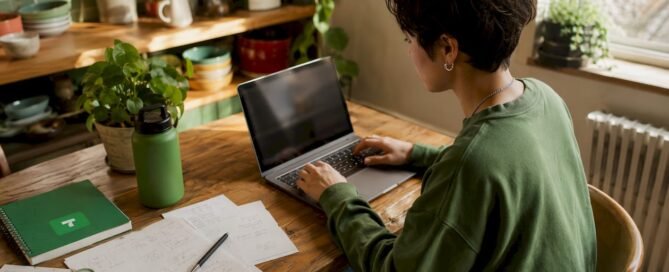 Creator choosing LootLabs alternative on laptop