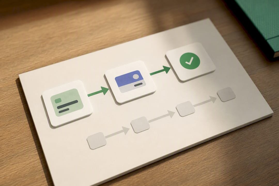 Illustration of a shorter tip payment flow