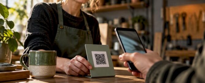 Creator receiving a QR code tip