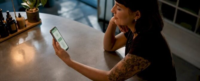 Creator reviewing digital refund policy confirmation