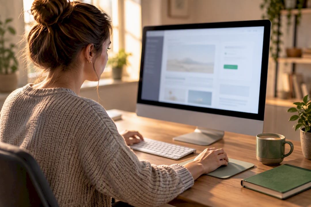 Creator adding a tip button to website